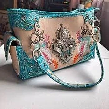 Old Original Embroidery Work Purse For ladies